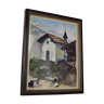 Watercolor "small mountain chapel"