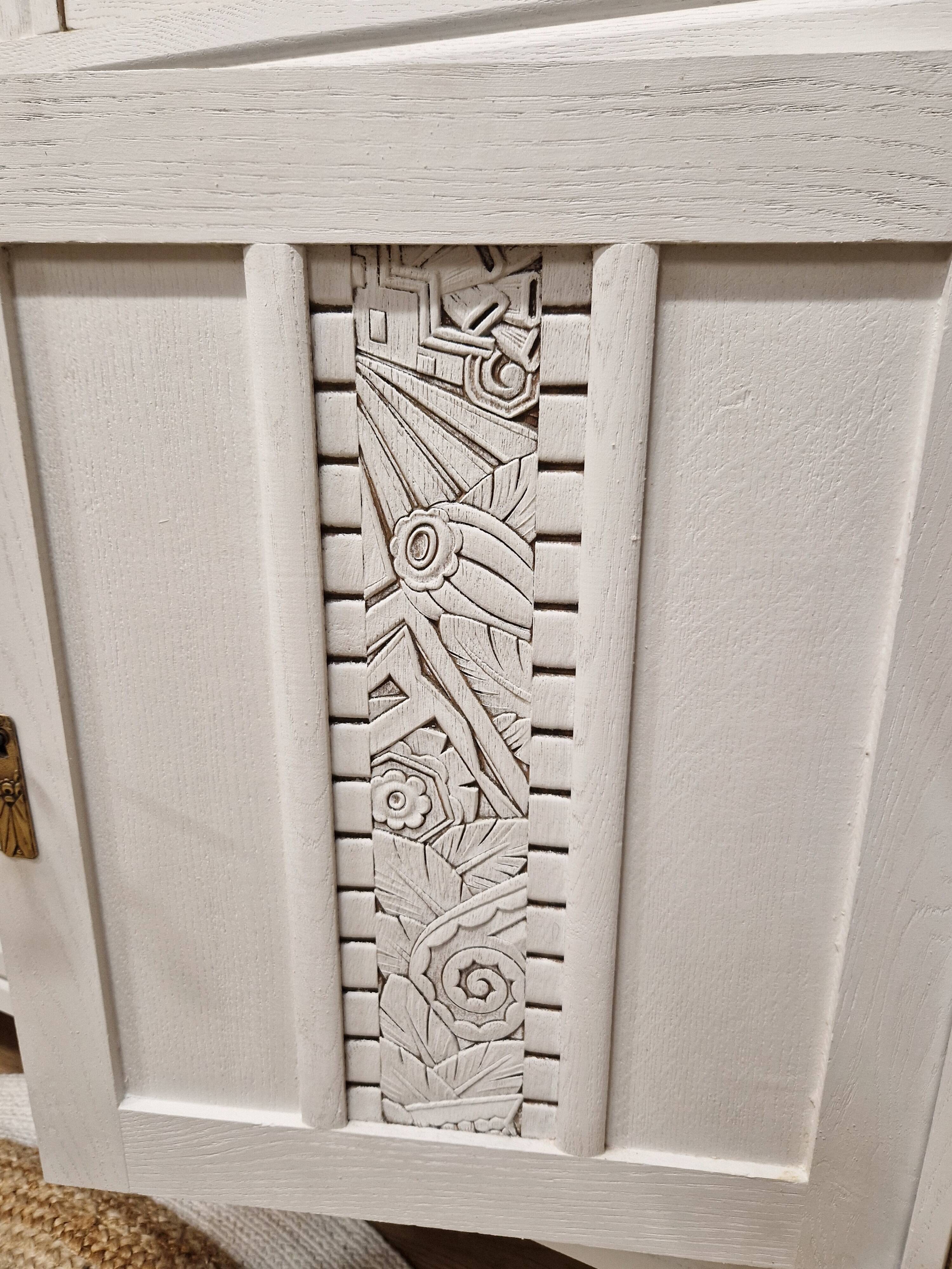 Restyled Art Deco sideboard with marble top