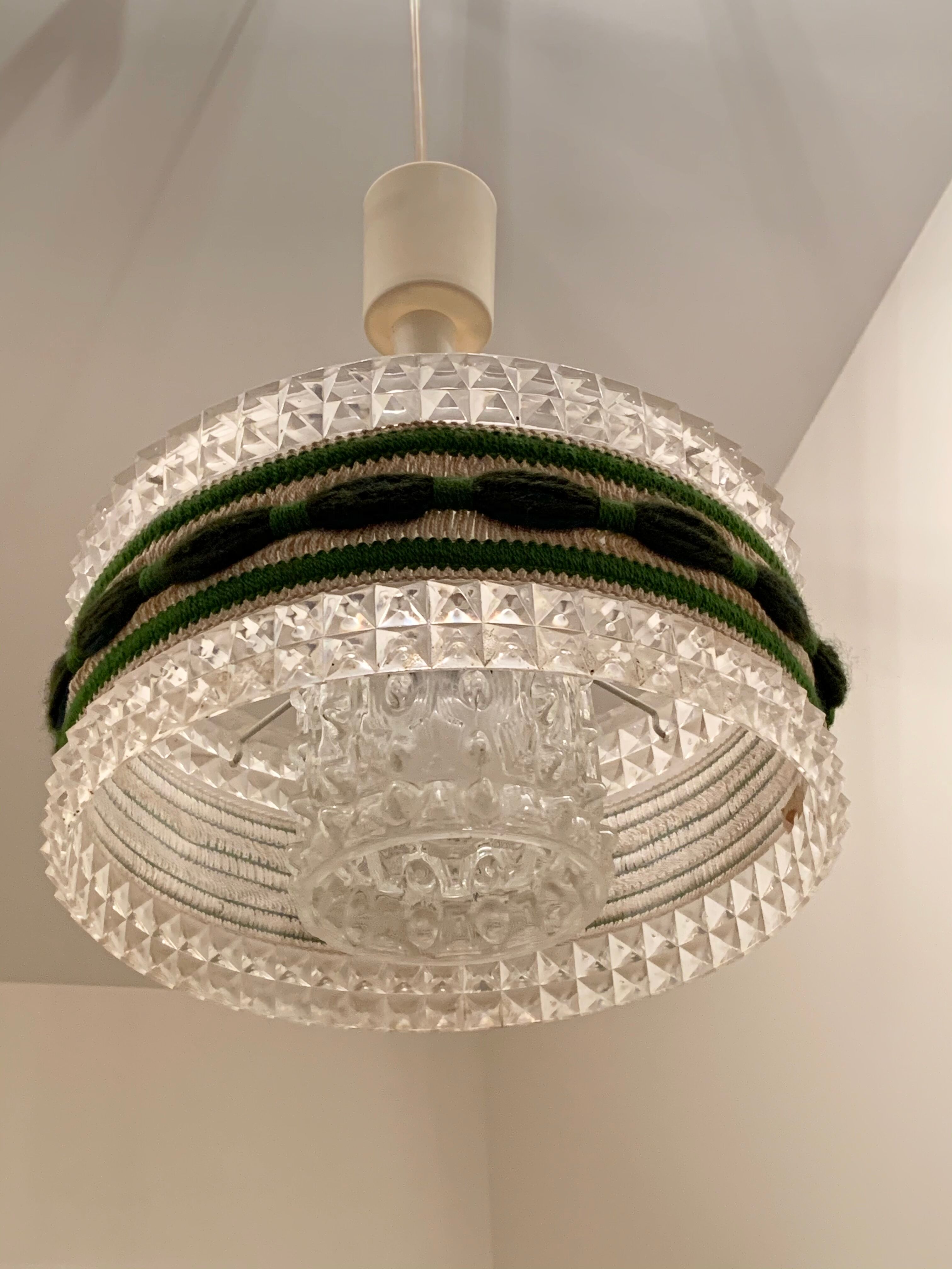 Glass and plexiglass suspension 1970