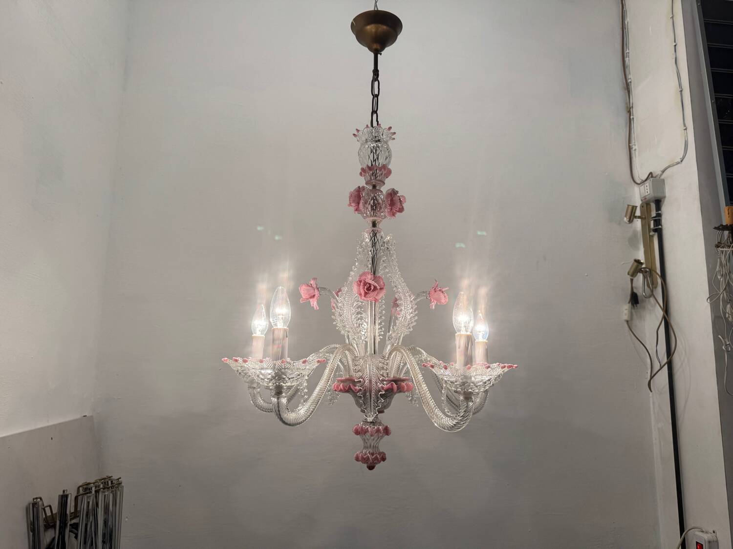 Venetian Murano Glass Chandelier 1960’s