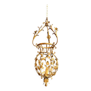 Suspension en fer doré