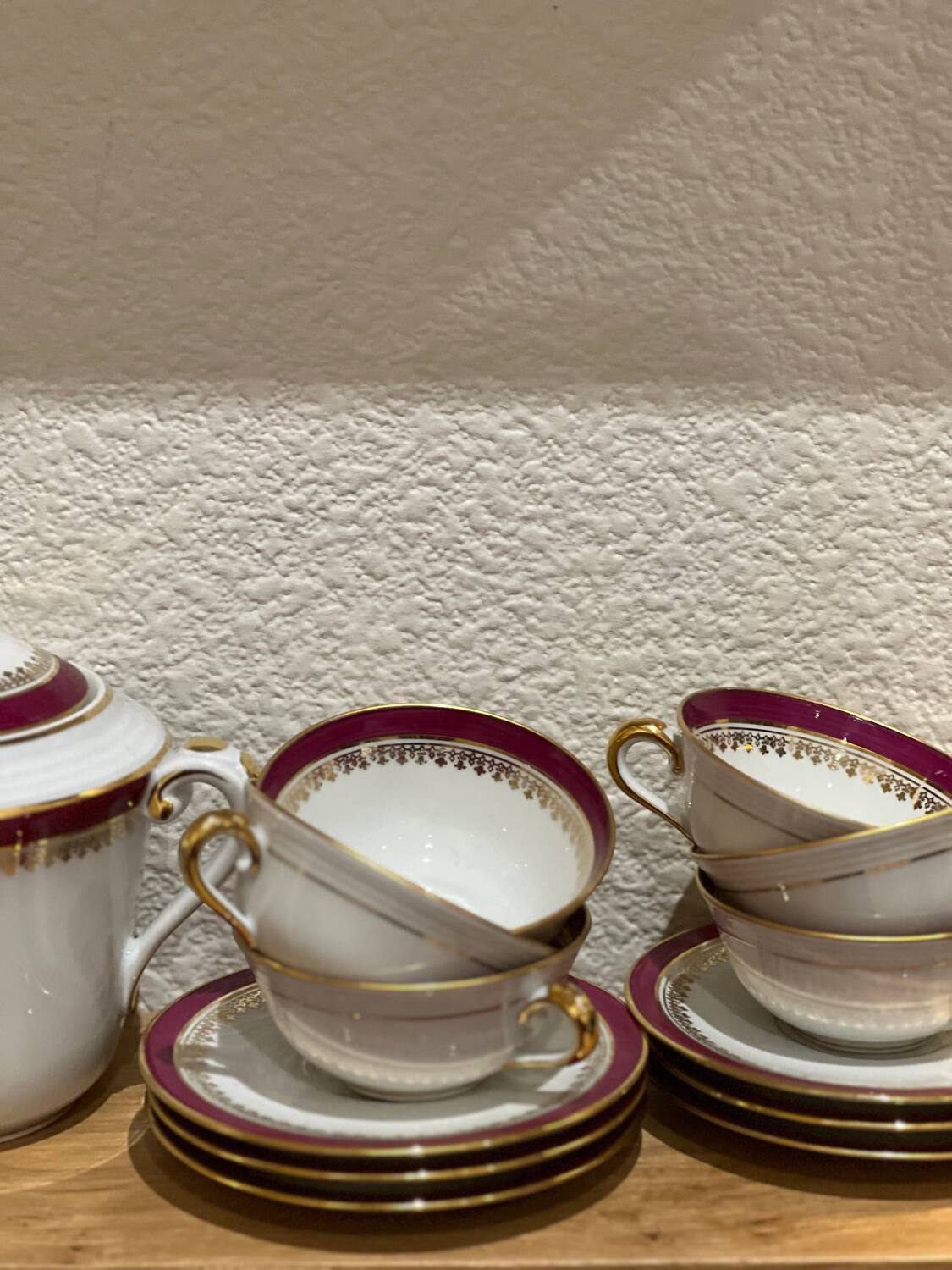 Limoges porcelain coffee service for 6 people