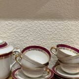 Limoges porcelain coffee service for 6 people