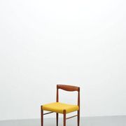 Danish vintage teak dining chairs by HW Klein for Bramin, set of 4