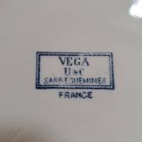 Lot de 7 assiettes à dessert u&c faïencerie sarregemines modèle vega