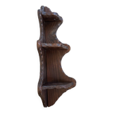 Antique wooden corner shelf