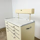 Industrial medical dentist cabinet on wheels Germany 1950s