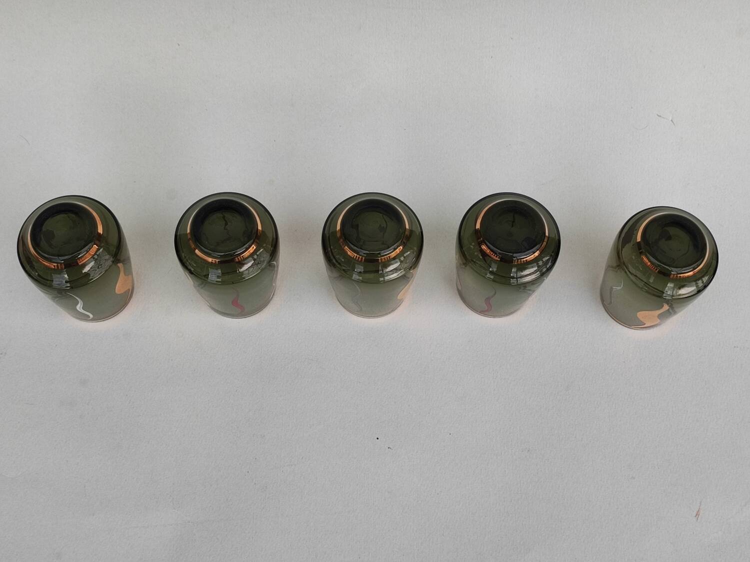 Glass liqueur carafe and glasses