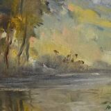 Large Painting “The Mill”, signed Reney – Part 1 of the 20th century