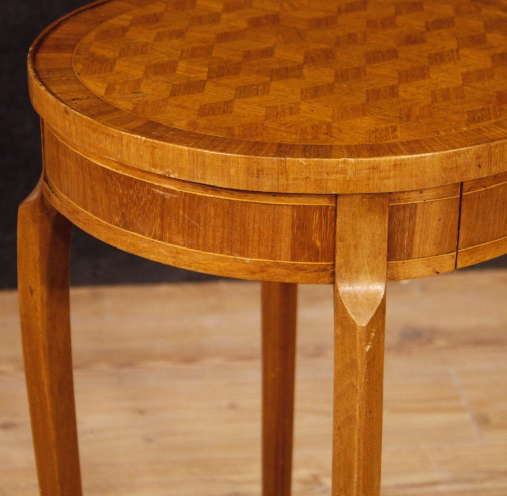 French side table in mahogany