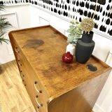 Vintage chest of drawers compass feet