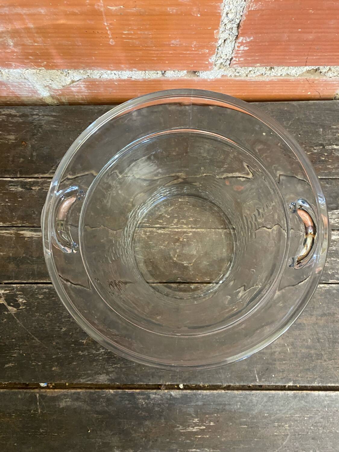Seau A Vin Champagne Rafraîchissoir Verre Moule Made In Italy Vintage