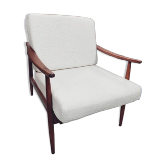 Scandinavian boomerang armchair