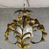 Gilded brass chandelier from the 1920s-1930s