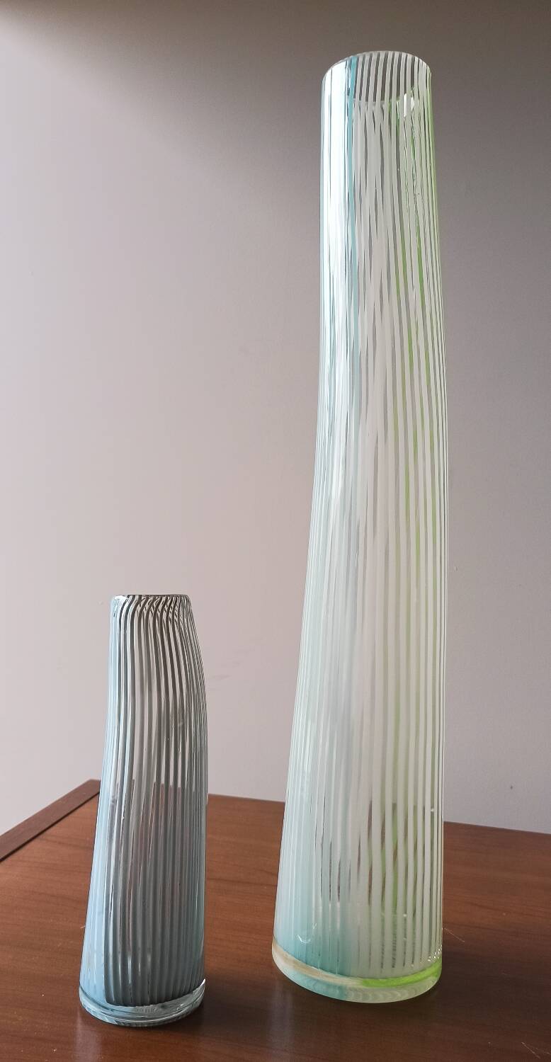 Pair of Murano glass vases, 50s