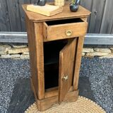 Bedside restored in solid oak