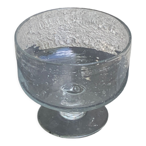 Coupe en verre soufflé - transparente