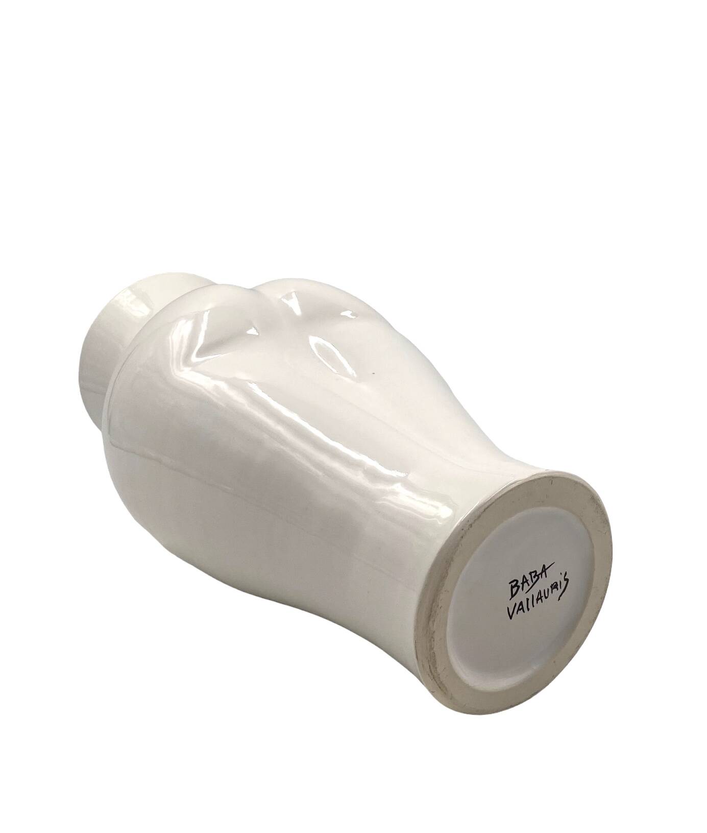 Postmodern ceramic 'Femme' vase, Baba, Vallauris France ca. 1980s