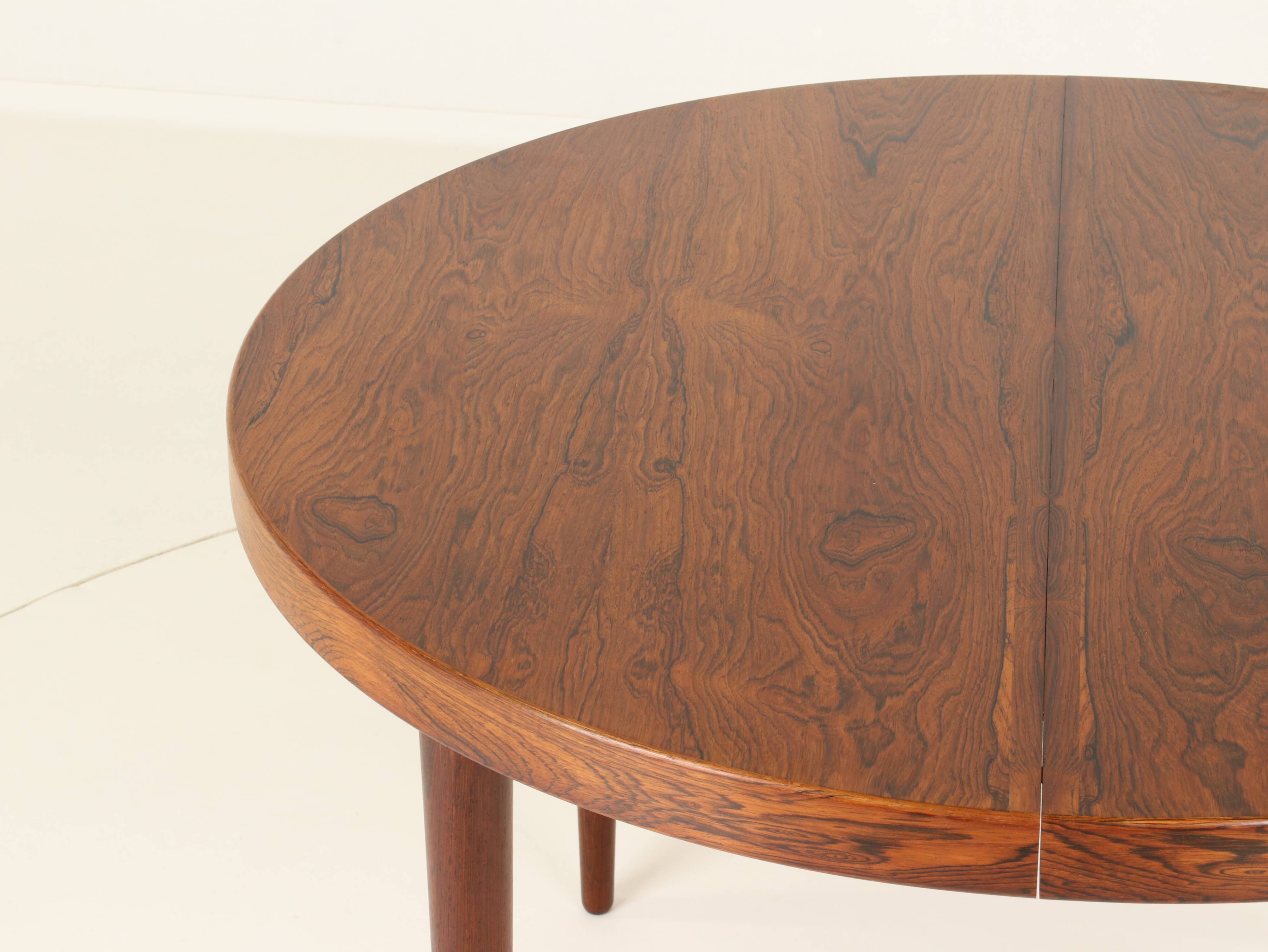 Extendable Rosewood Dining Table Model 56 by Villy Schou Andersen, Denmark, 1960s