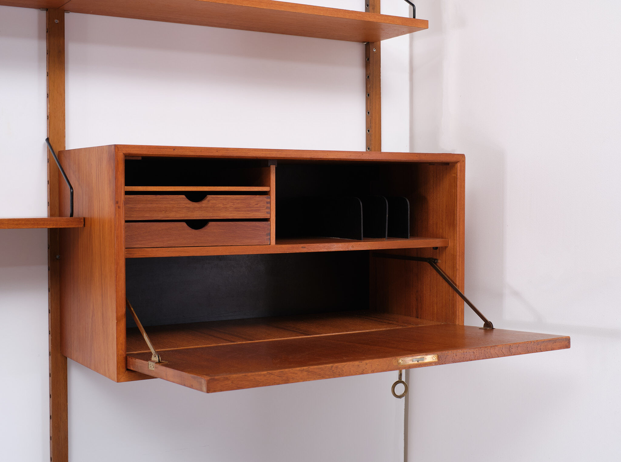 Large Poul Cadovius Royal wall system 1950s Denmark