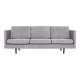 Canapé ALTA argent velour, design scandinave