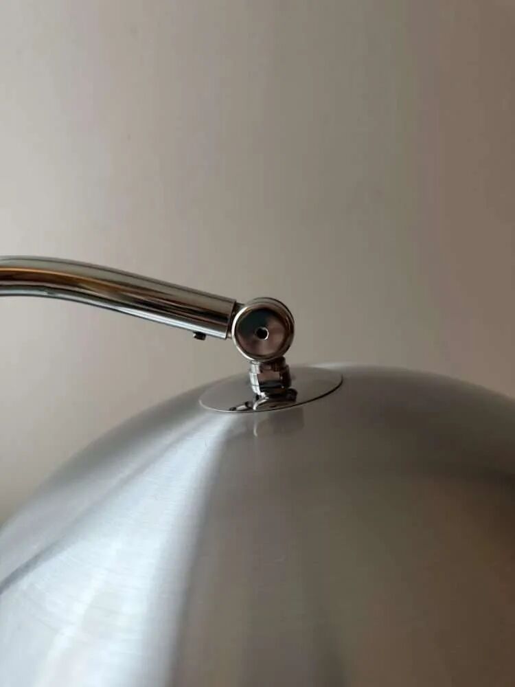 Hala desk lamp model 144 Busquet silver grey 1950s