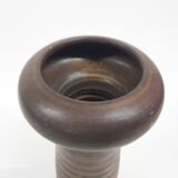 Brown ceramic vase by Klaas Fenne de Leeuw, The Netherlands 1970's