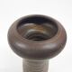 Vase en céramique marron par Klaas Fenne de Leeuw, Pays-Bas, années 1970.