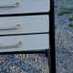 Office of 50/60s in formica base tubes black metal 3 drawers
