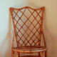Trio of chairs in rattan Louis Sognot 50 60