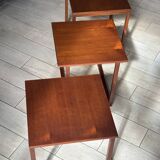 Kai Kristiansen teak built-in tables, 60s design