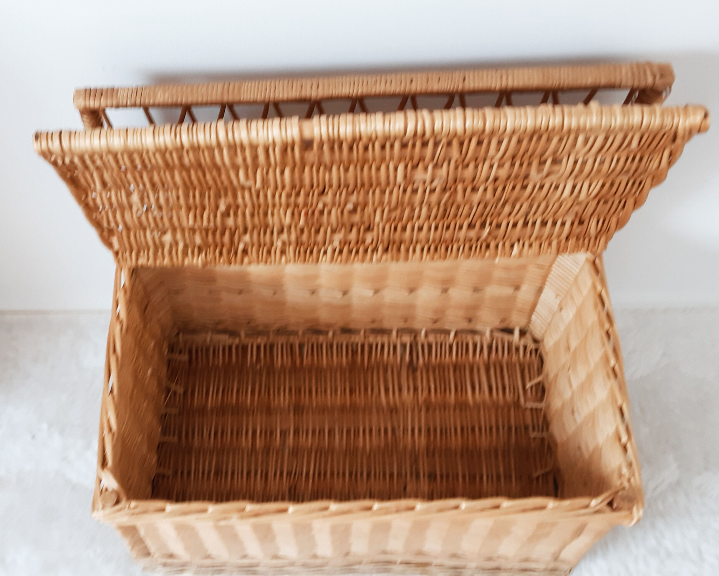 Rattan toy box