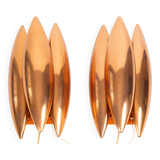 Pair of 2 Danish vintage wall lamps Kastor by Jo Hammerborg, Fog og Morup