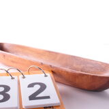 Vintage teak bread bowl 1960s made in Denmark