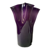 Glass handkerchief vase