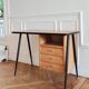 Renovated vintage desk, Scandinavian style, 1950s-60s.