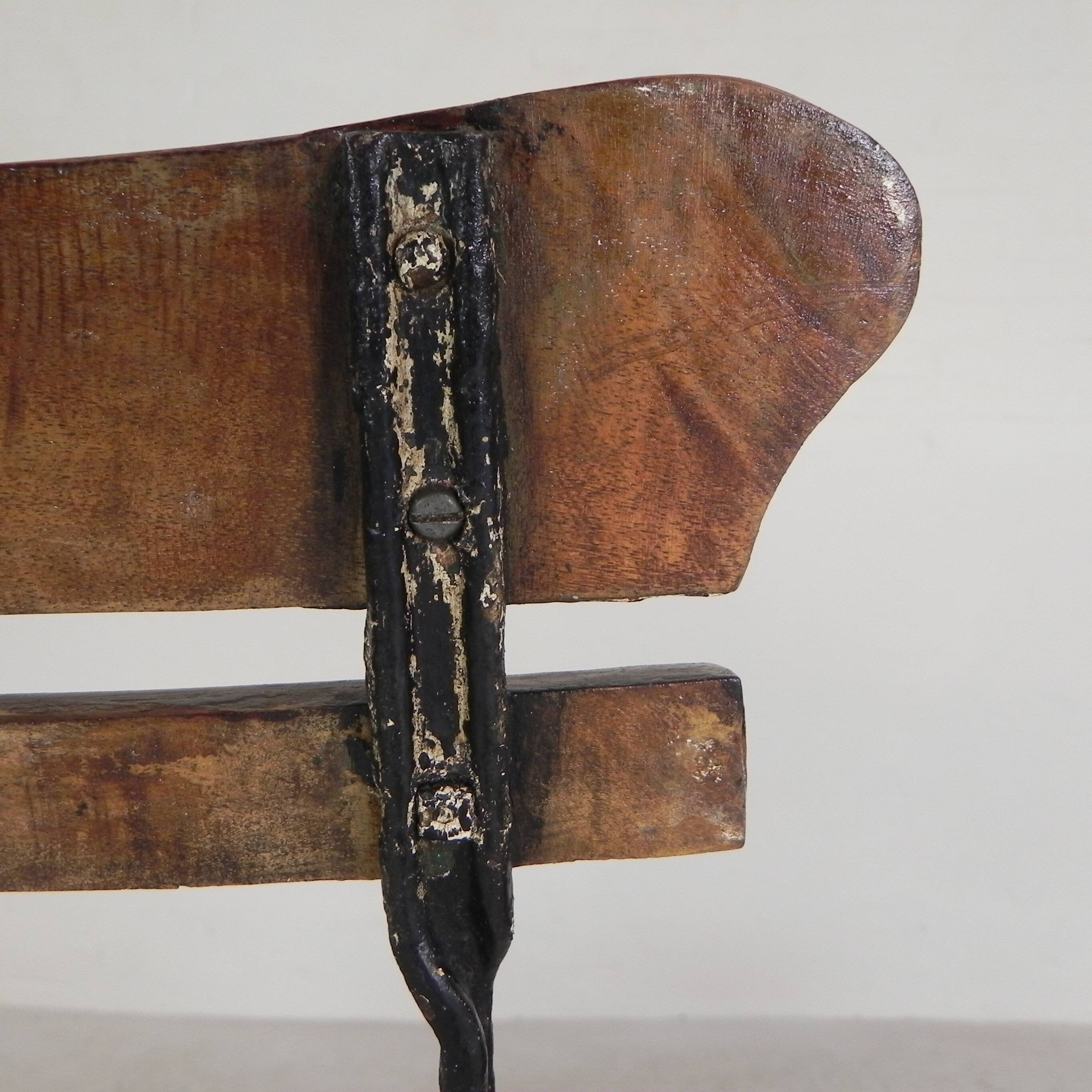 Set of 2 folding chairs, garden chairs, 1930s