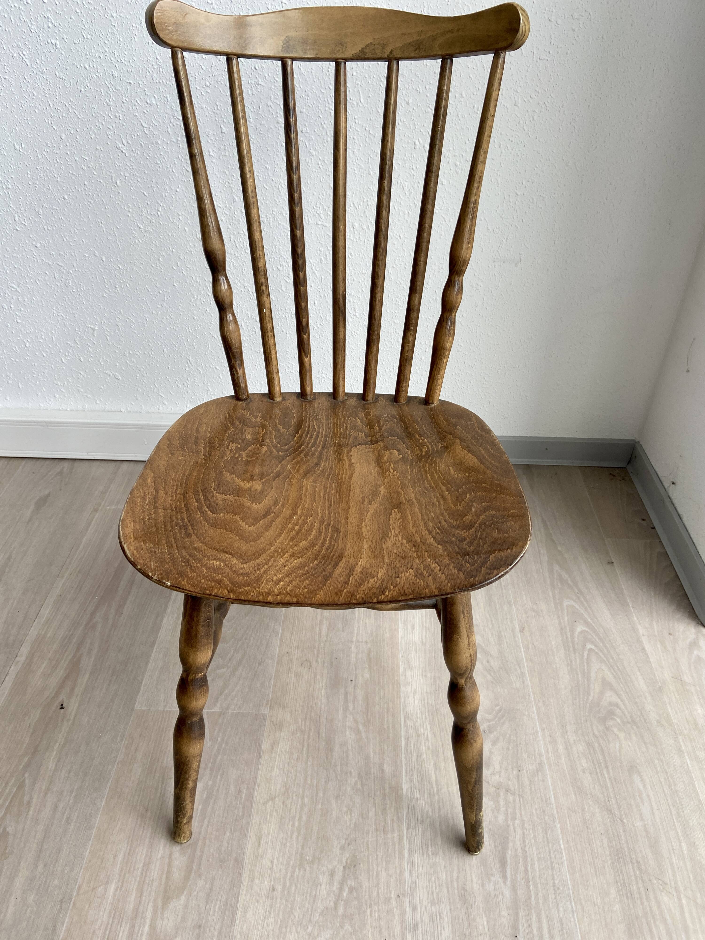 6 old Scandinavian chairs Lounge Baumann Tacoma 60s