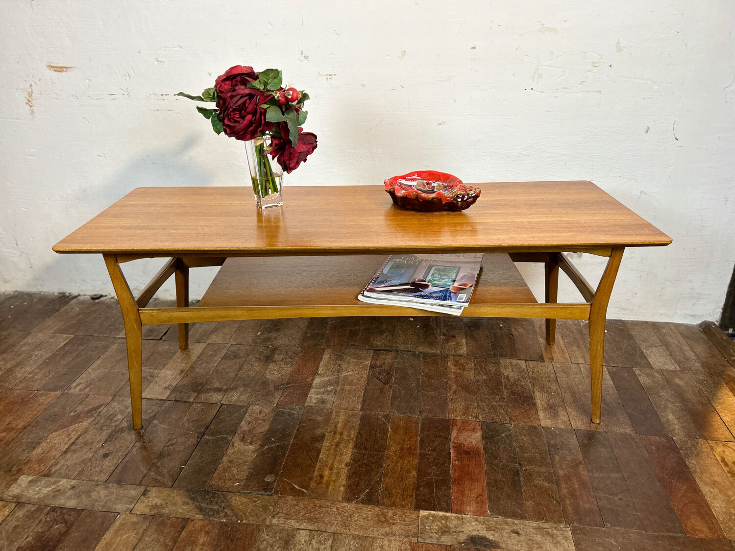 Mid Century Retro Vintage Teak Salon Table 1960