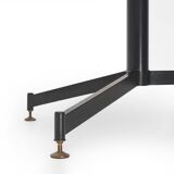 Table with a wooden top and metal frame, 1950s.