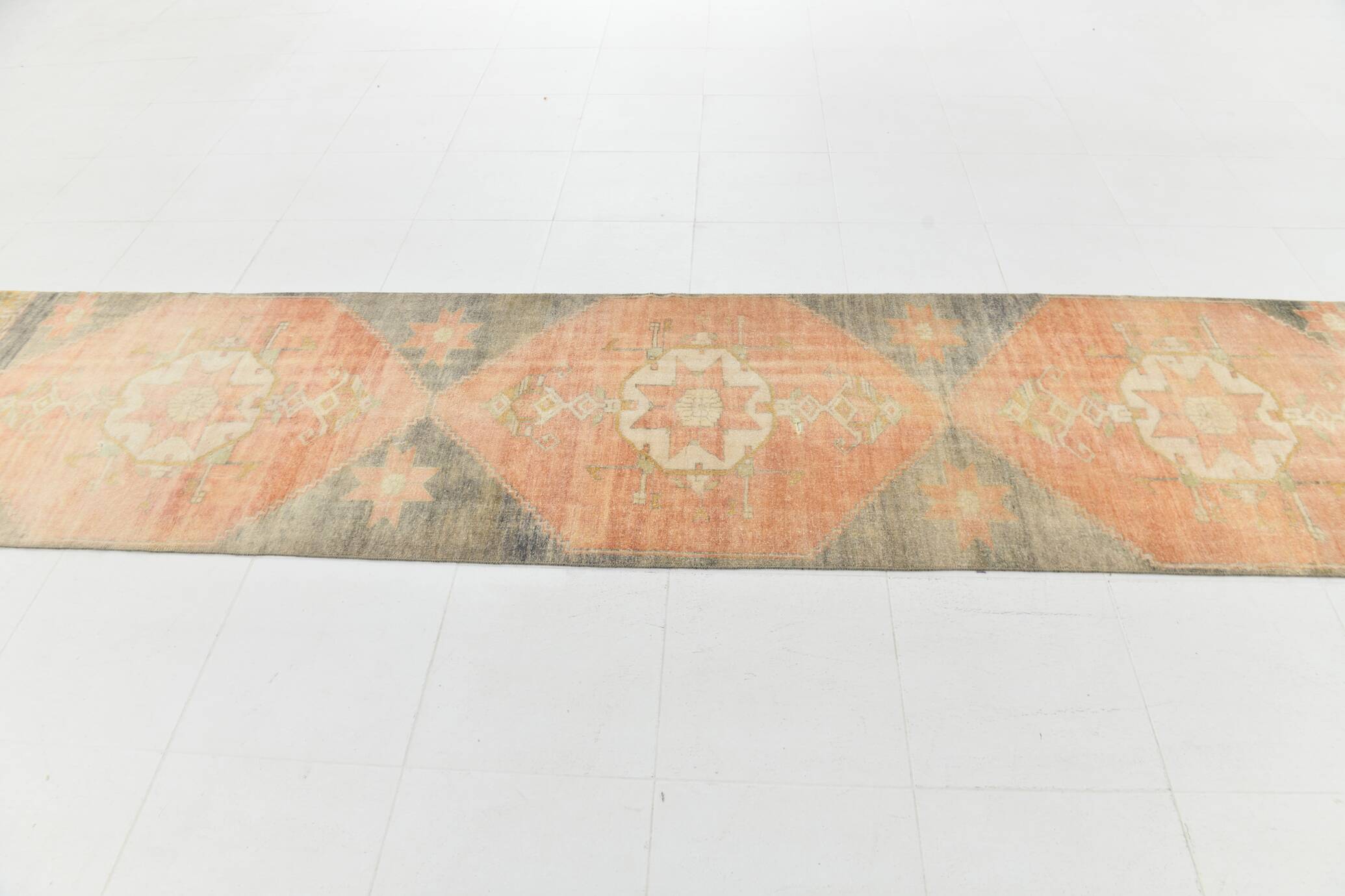 3x12 oriental vintage runner rug.