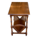 Wooden side table magazine rack in neo-classical English style.