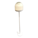 Danish glass globe floor lamp