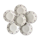 Set of 6 dessert plates Digoin Sarreguemines 50s