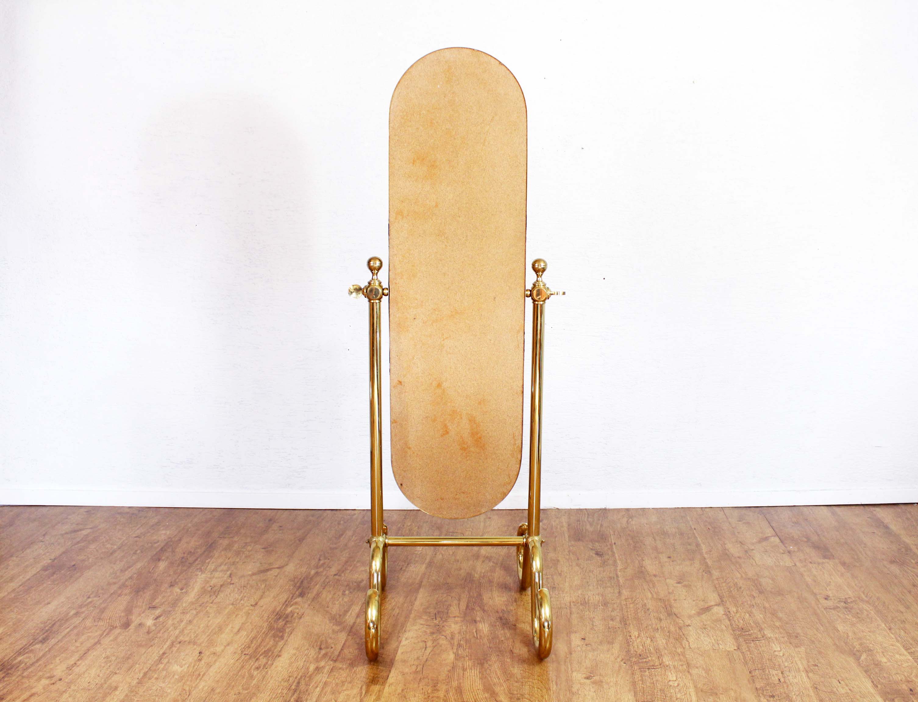 Brass psyched mirror 160x29cm