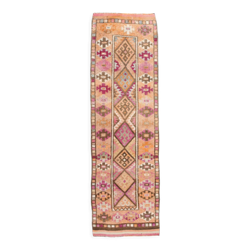 3x9 vintage runner rug, 81x267cm