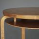 Alvar Aalto Model 70 two-tier Side Table in birch wood. Finland 1940s