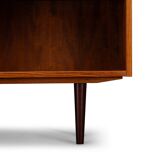 Rosewood library designed by Danish designers with doors by Hundevad & Co, 1960s.