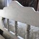 Wooden chest bench patina white