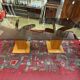 Large rattan table by Maurizio Mariani